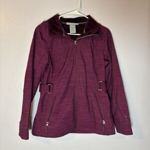 FREE COUNTRY LADIE'S WATERPROOF RAIN JACKET, PLUM JEWEL  SIZE S